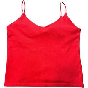 No Boundaries Y2K Red Essential Tank Top